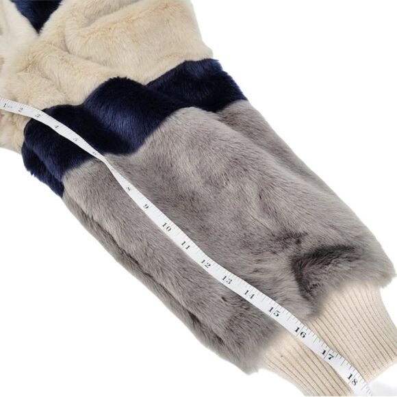 ASOS Curve Jacket in Patched Faux Fur Size 24 - Picture 12 of 13